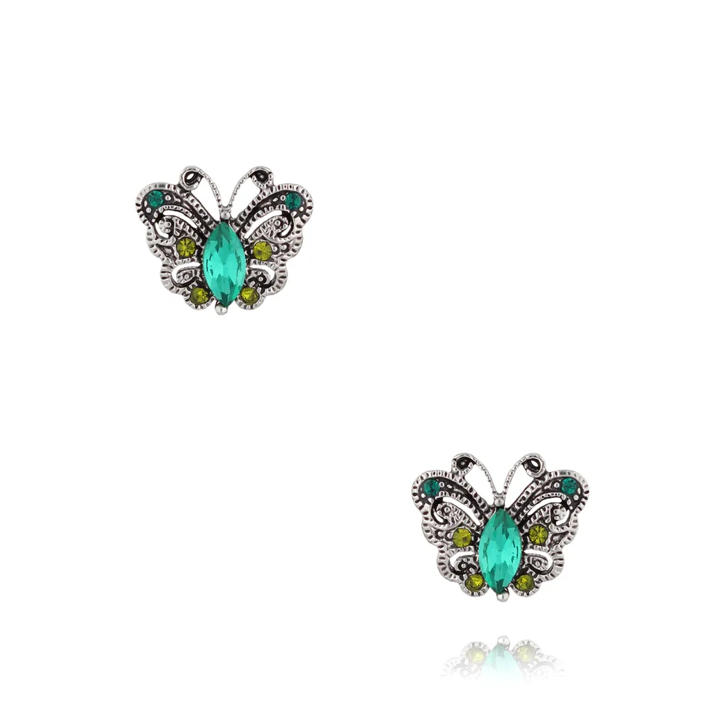 ARDEN Emerald Butterfly Earrings