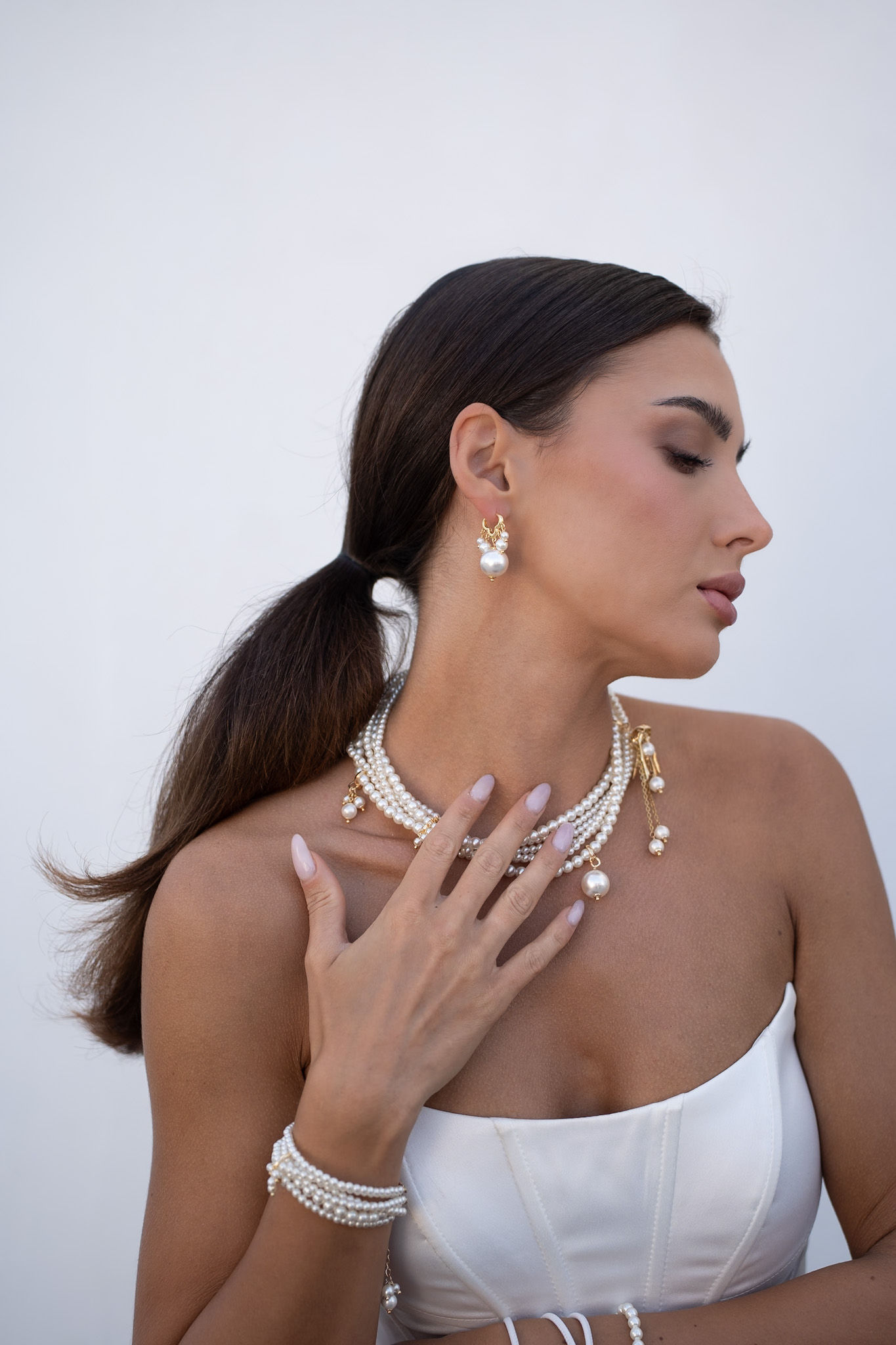 Cascading Pearl Earrings