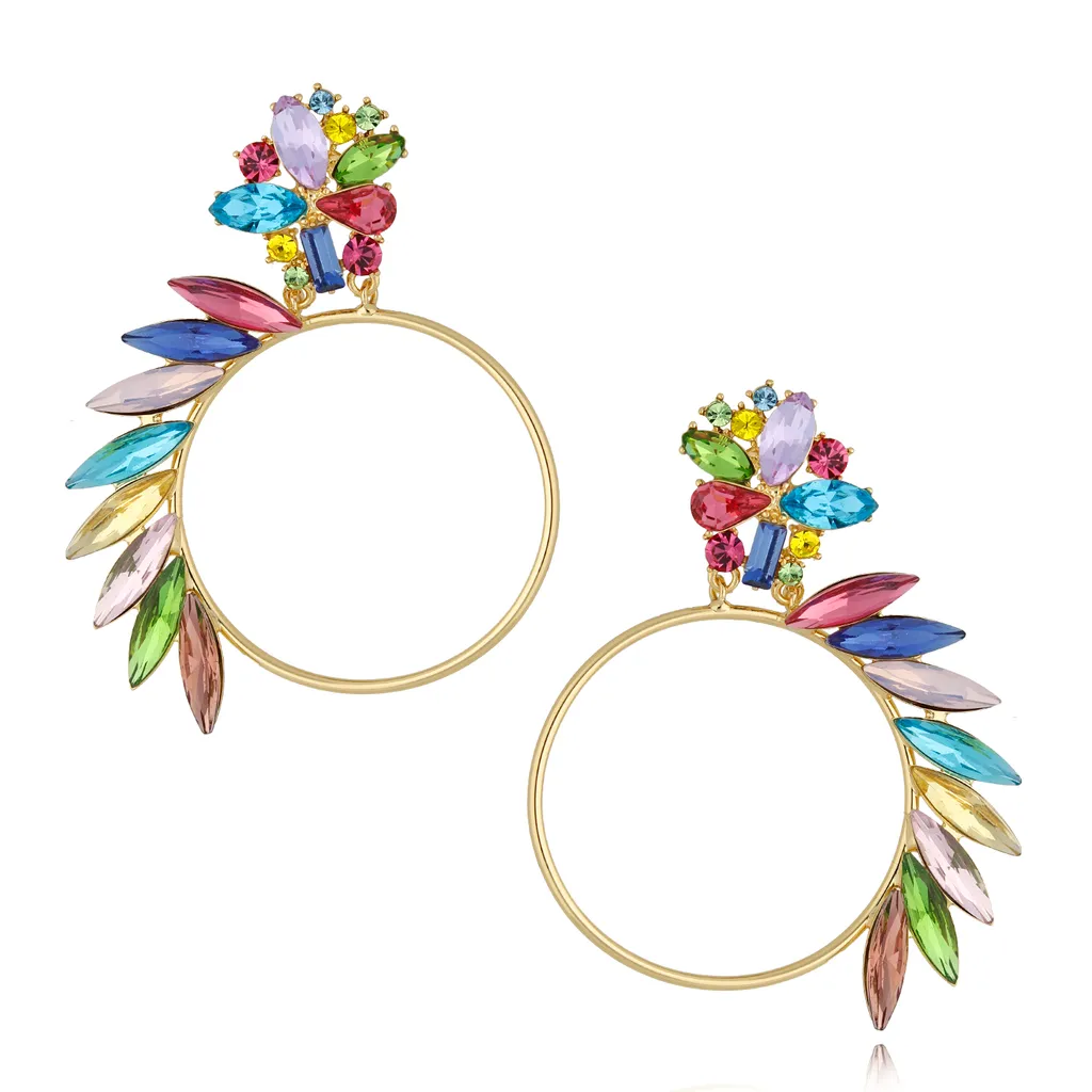 Go Bold Crystal Spring Earrings