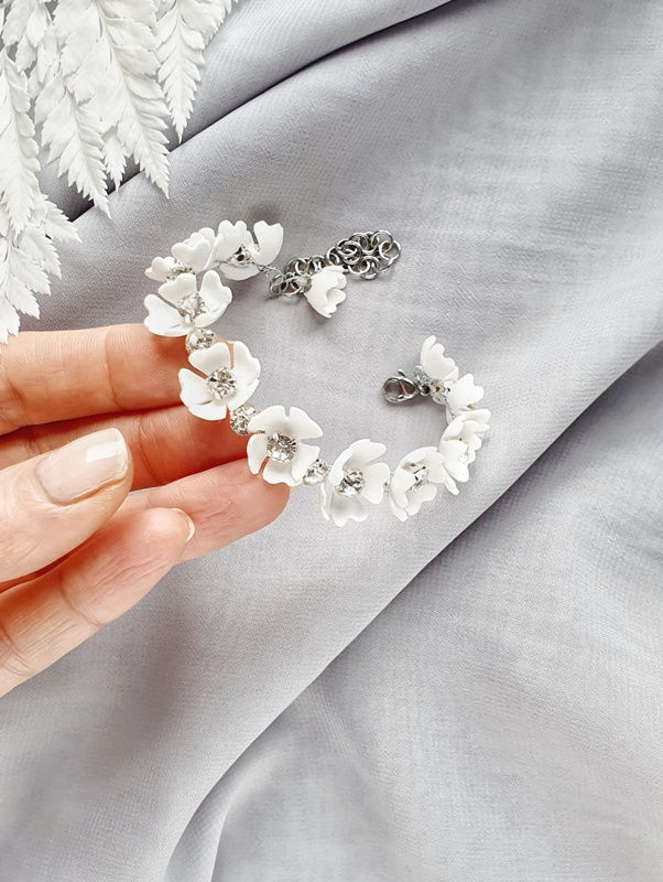 Hình thu nhỏ: ELYSSA Bridal Flow Silver Bracelet