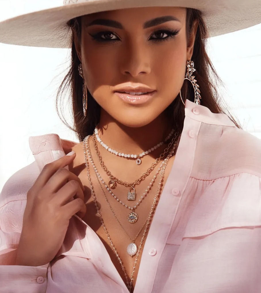 Imej kecil: LOCK Bond Crystal Spherical Chain