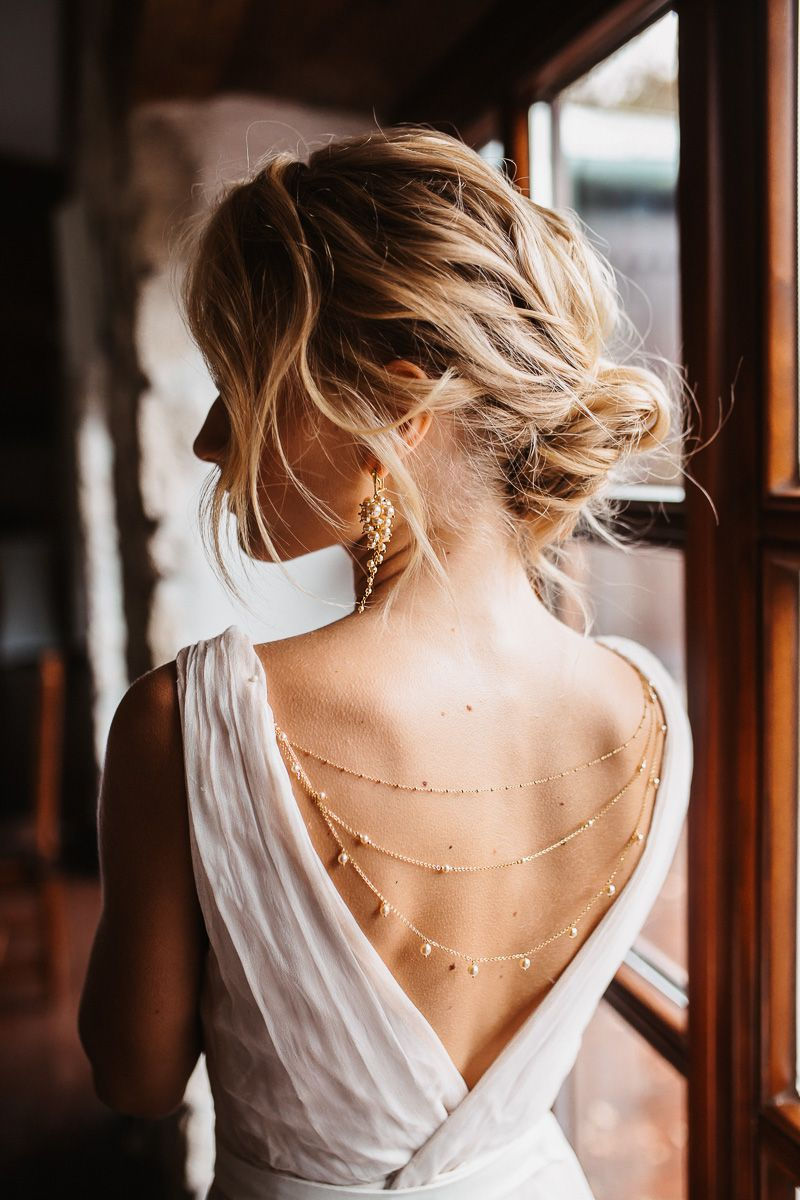 Миниатюра: ELEANOR Round Pearl Long 24kt Gold Earrings