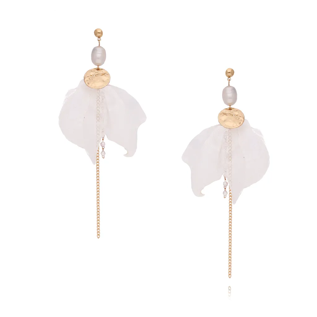 ELESTE Pearl White Silk Flowers