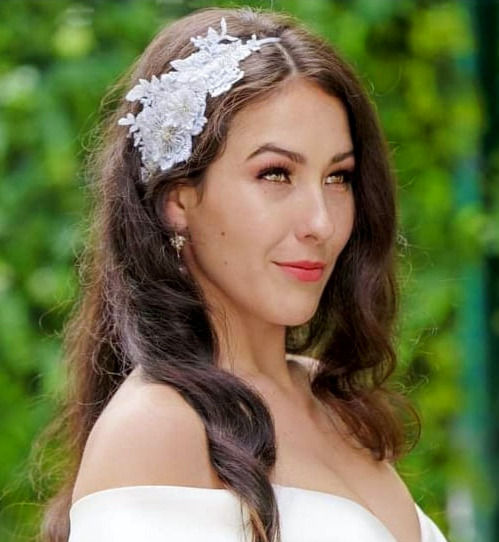 Miniaturebillede: COCO Vintage Embellished Appliqué Wedding Headband