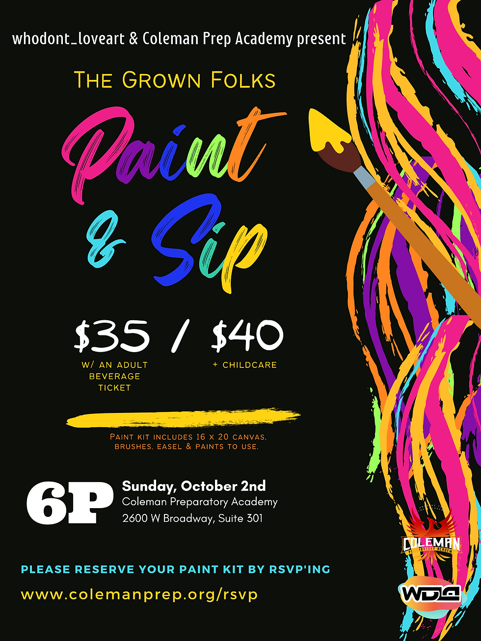 Grown Folks Paint & Sip