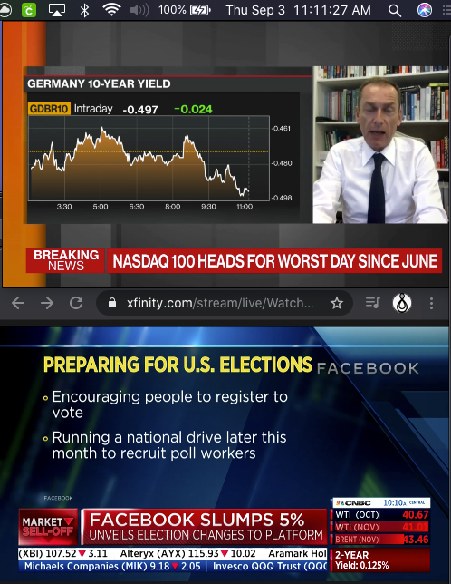 "Facebook slumps 5% unveils election changes to platform"