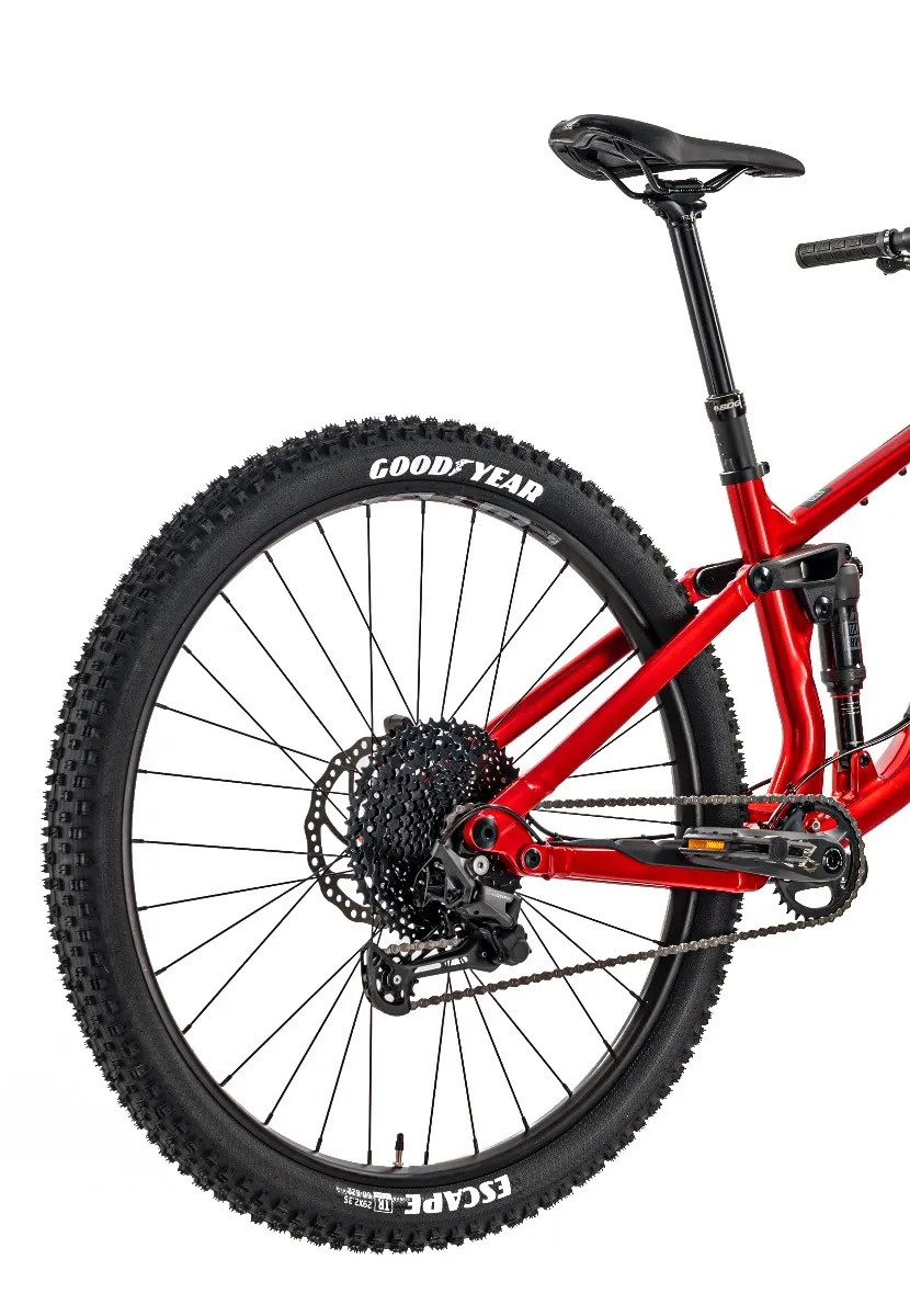 Norco Fluid FS 4 Dual Suspension Mountain Bike Red/Black (2023) LOOP