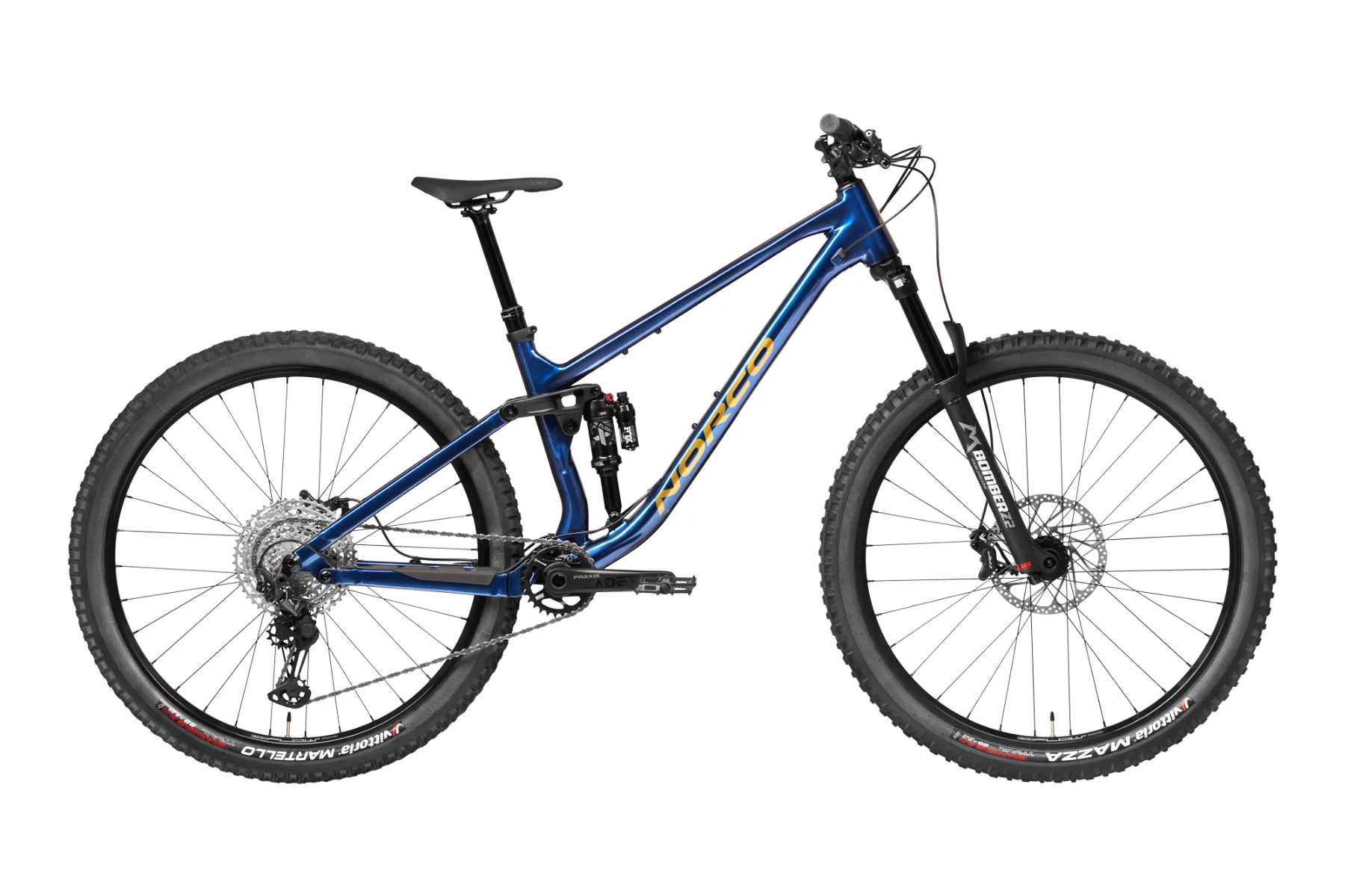 Norco Fluid FS A2 Dual Suspension Mountain Bike Blue/Copper (2023
