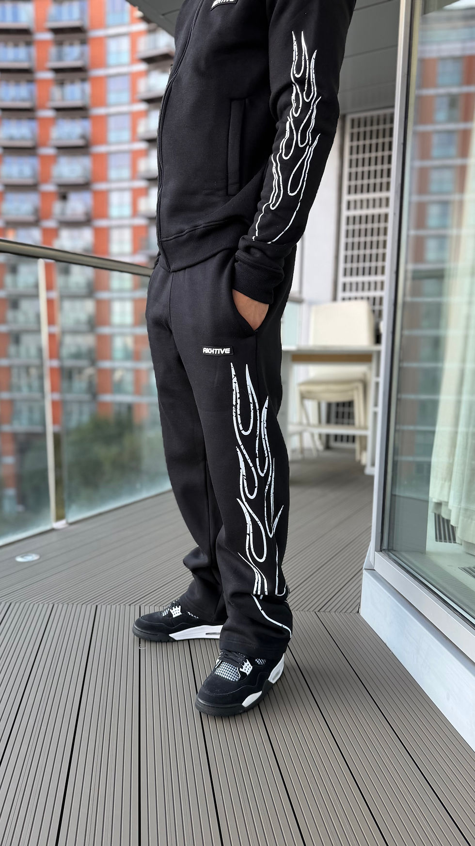 Thumbnail: Flames Bottoms Straight/Cuffed Leg