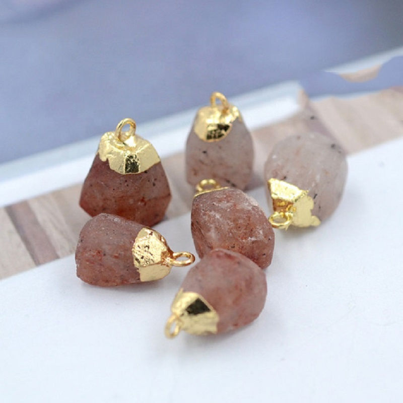 Thumbnail: Healing Citrine Amethyst Pendant Crystal Necklace