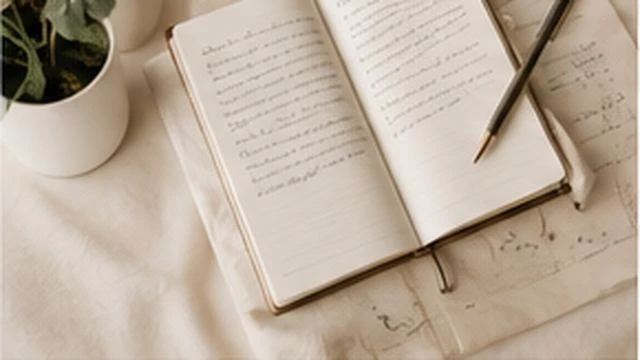 Open journal in a calm setting representing grounding, coping skills, and practical support for anxious moments