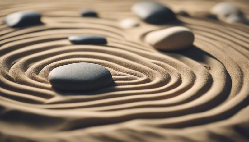 a close up of a sandy area with rocks in it