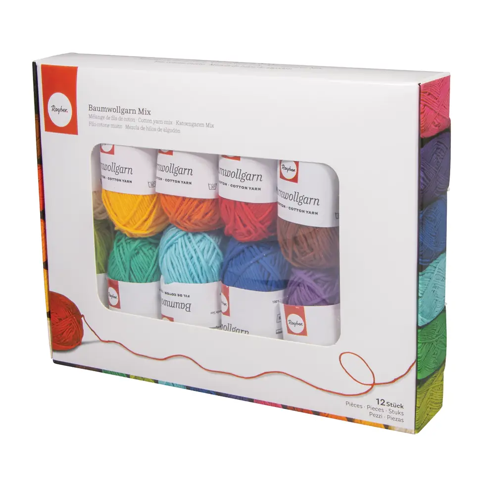 Miniatură: Set 12 Mini-Gheme Bumbac