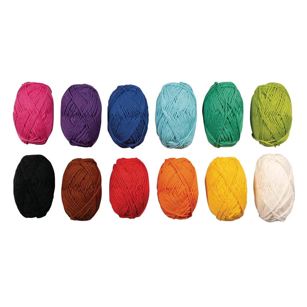 Miniatură: Set 12 Mini-Gheme Bumbac