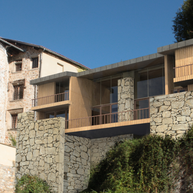 Maison sur le rocher