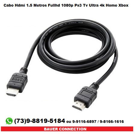 Cabo Hdmi 1.5 Metros.