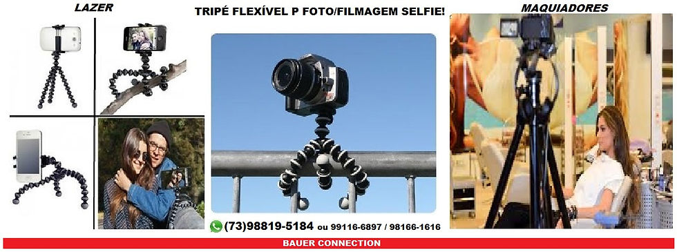 Tripé c Adaptado para Selfie.