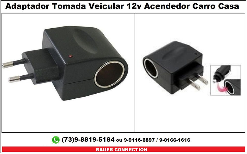 Adaptador Acendedor Cigarro p casa