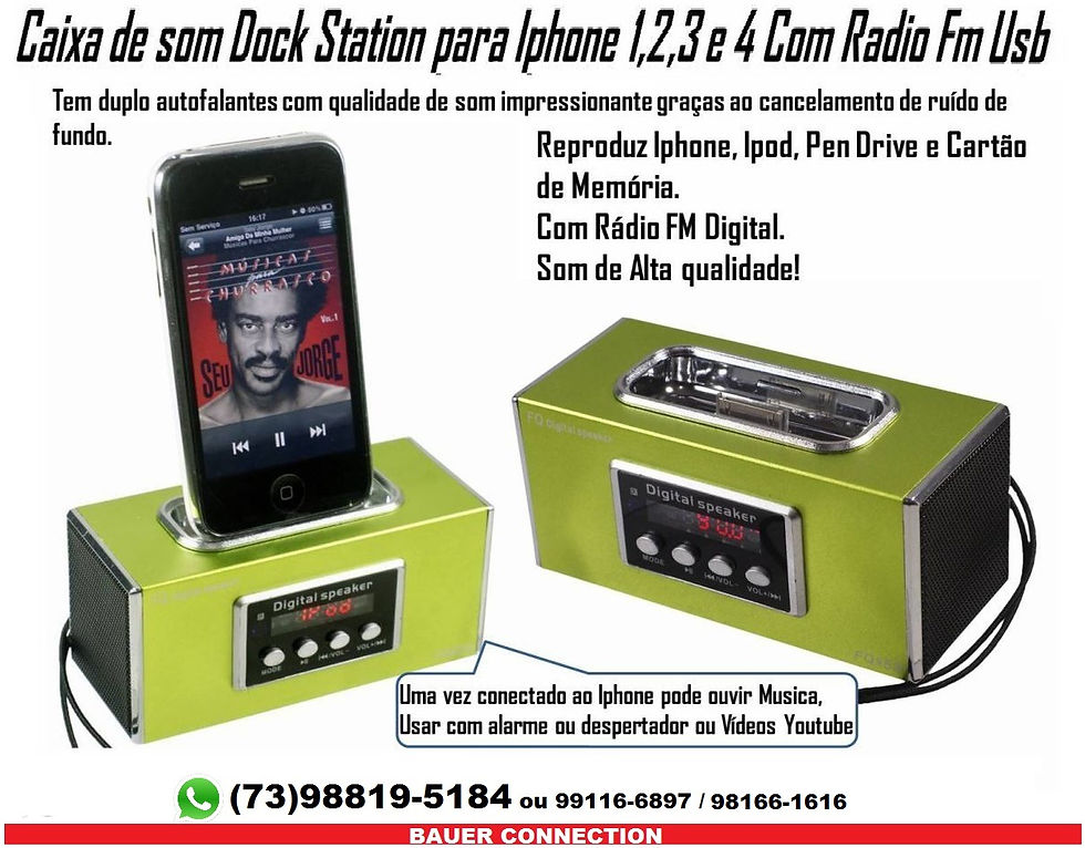 Caixa Dock Station Iphone 4 4s