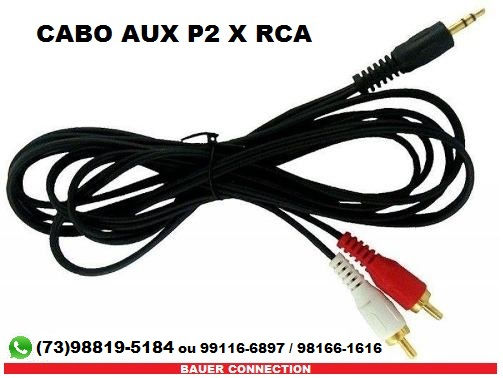 Cabo auxiliar P2 x RCA