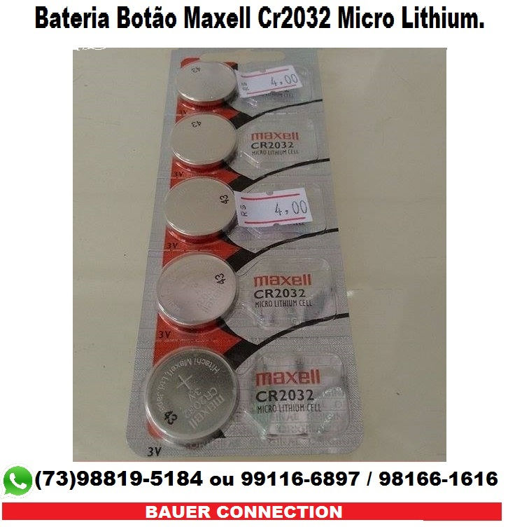 Bateria Botão Maxell Cr2032