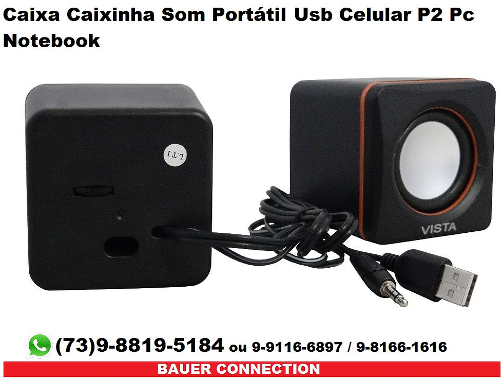 caixinha Som PC, Notebook...