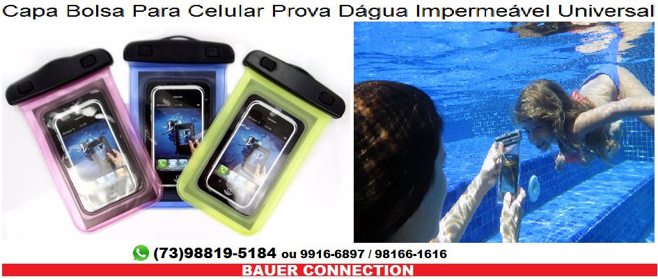 Bolsa Aquática Impermeável p Celular