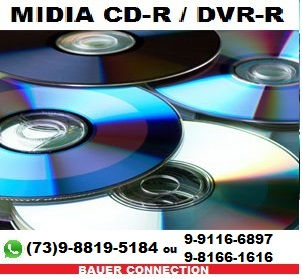 Midia Virgem CD-R ou DVD-R.