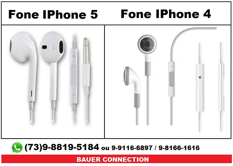 Fone com Microfone p IPhone