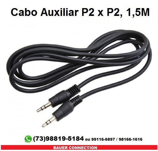 Cabo Auxiliar P2 + P2 1,5m