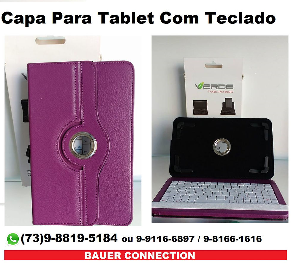 Capa Case c Teclado Usb Para Tablet