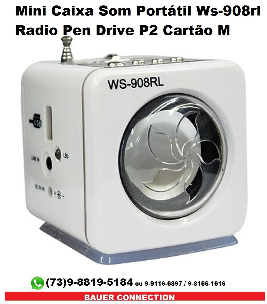 Mini Caixa Som Portátil