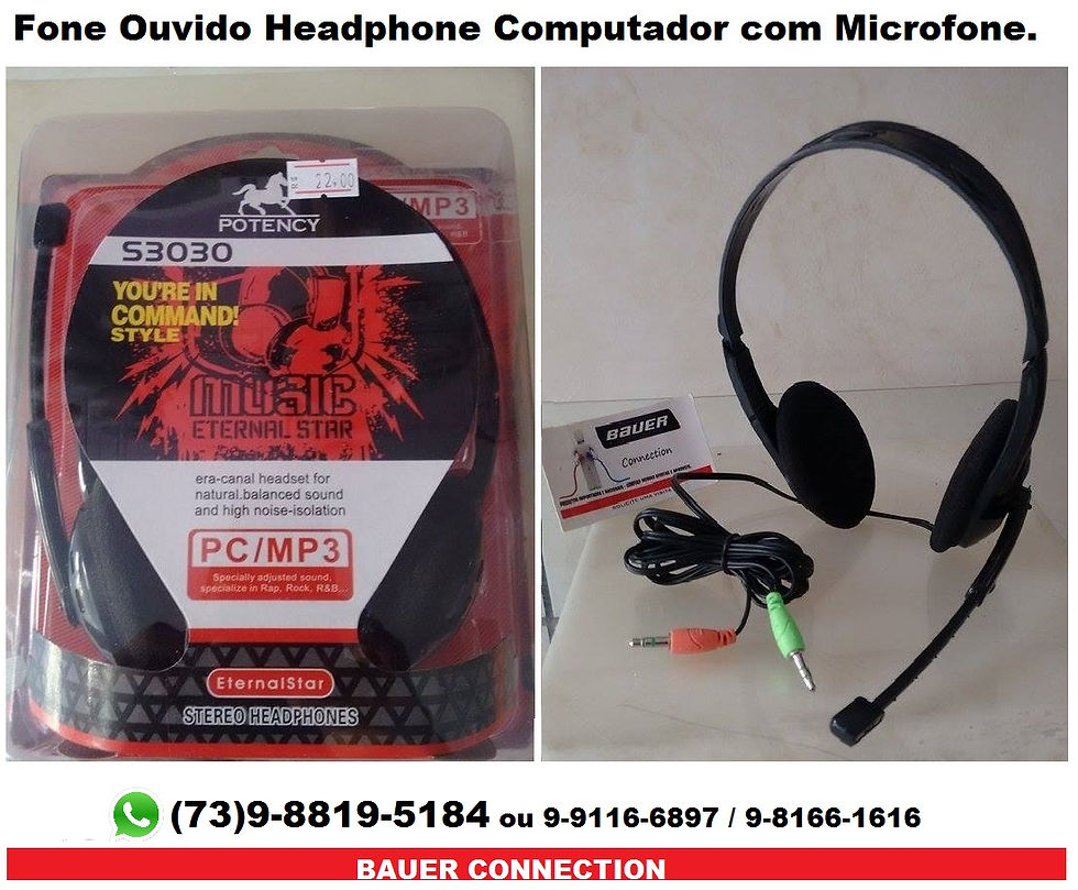 Fone Headphone para PC