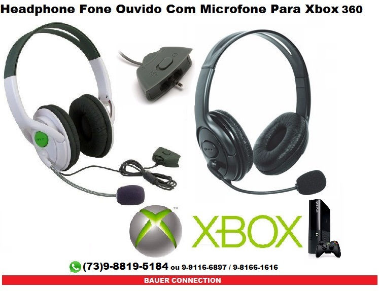 Fone Ouvido Com Microfone Para Xbox.