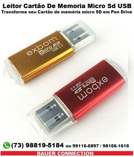 Leitor Cartão De Memoria Micro Sd