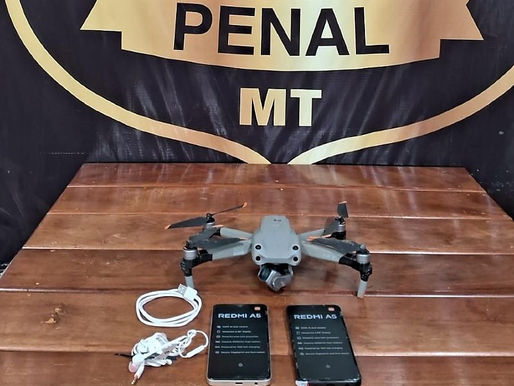 Drone abatido na Penitenciária Major PM Eldo de Sá Correia