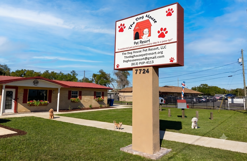 Image of Dog House Pet Resort Sign