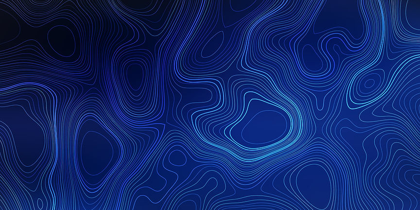 Abstract blue background with wavy contour lines in varying shades of blue.