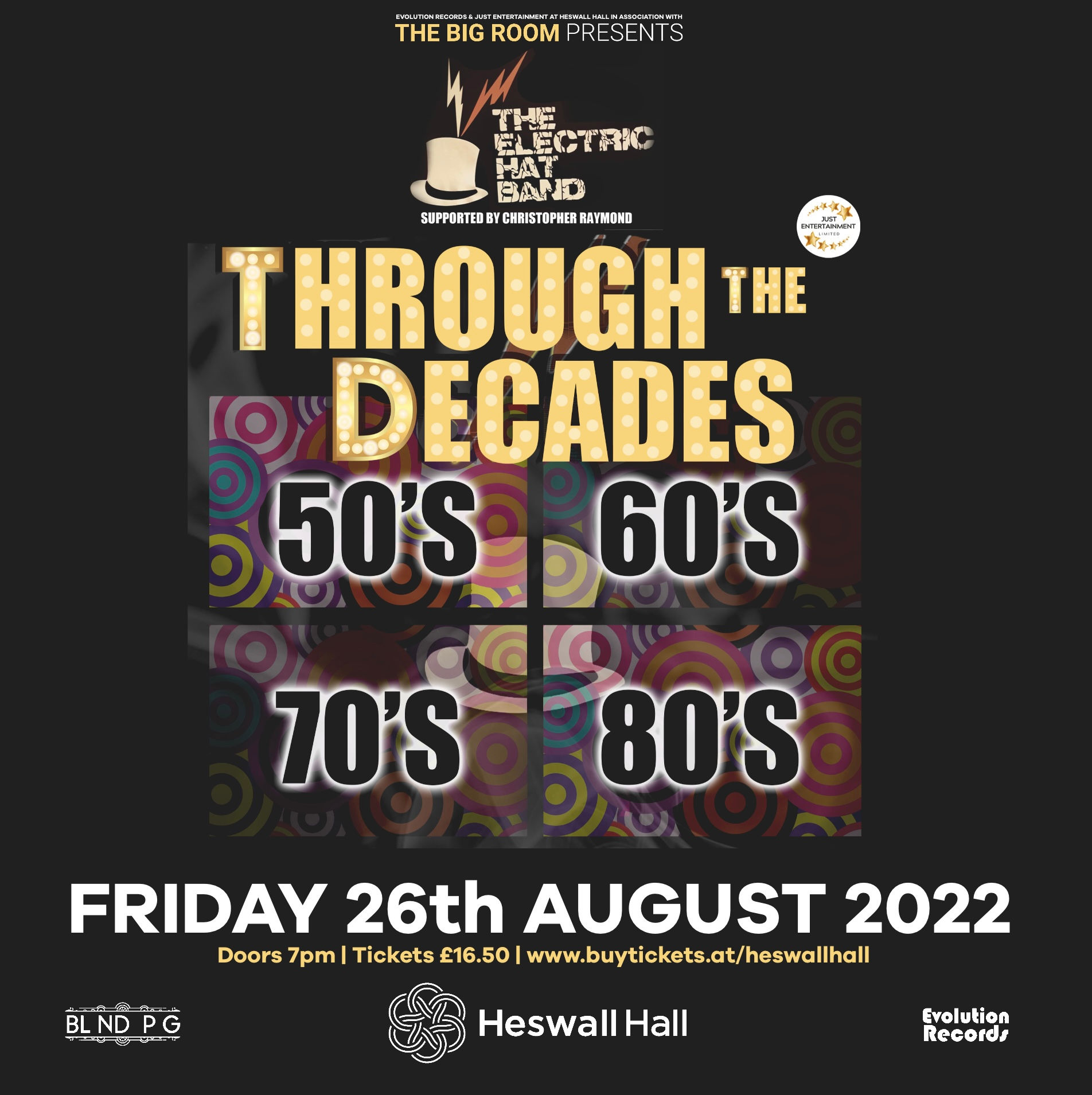 The Electric Hat Band: Through The Decades - LIVE at The Big Room, Heswall Hall