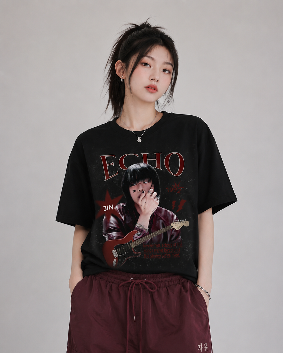 Thumbnail: BTS Jin Echo Guitar Tshirt