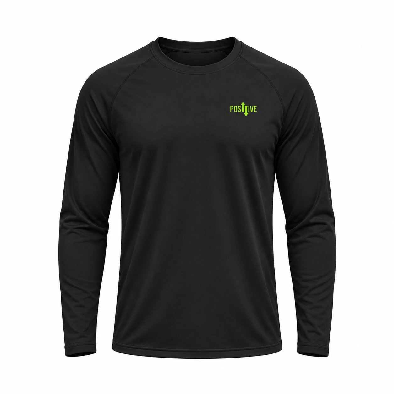 Mens Black Performance Long Sleeve
