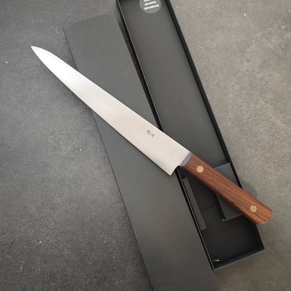 Miniaturebillede: Kiyotaka Sujihiki 240mm carbonstål