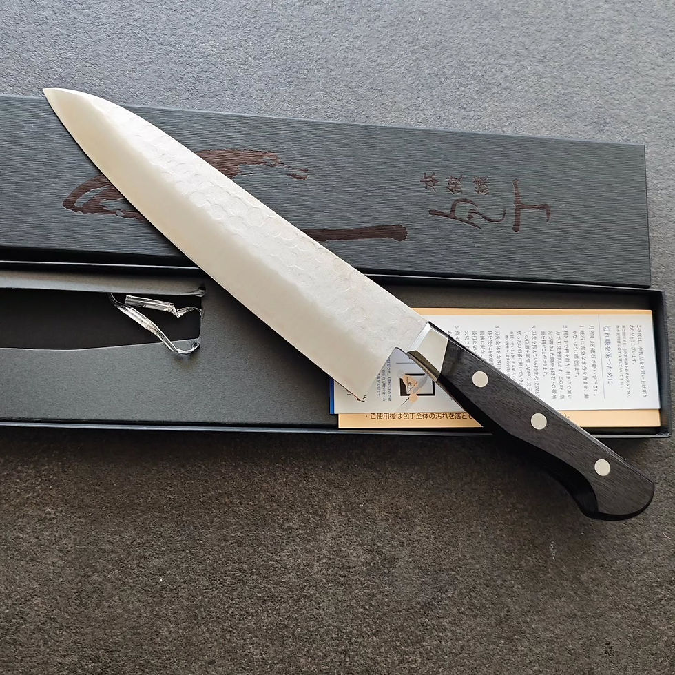 Miniaturebillede: Kotetsu Gyuto 200mm Aogami carbonkerne