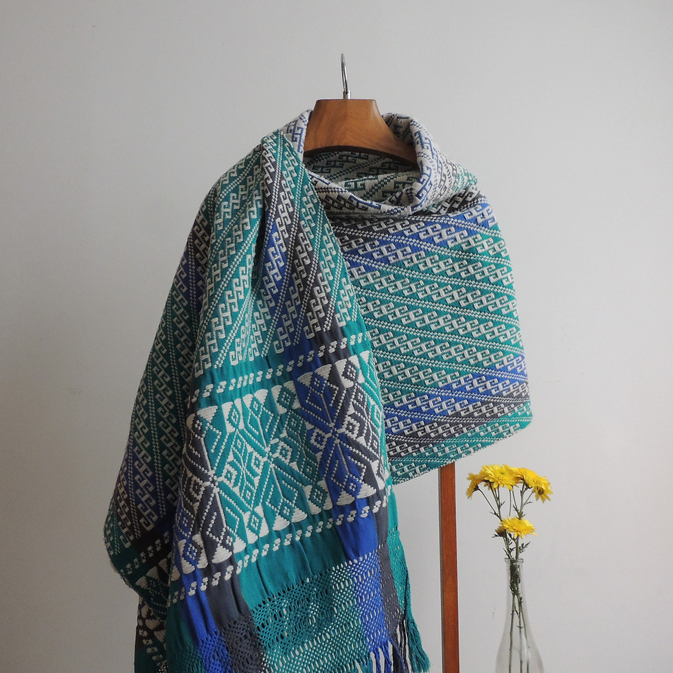 Miniatura: Rebozo Brocado de Lana