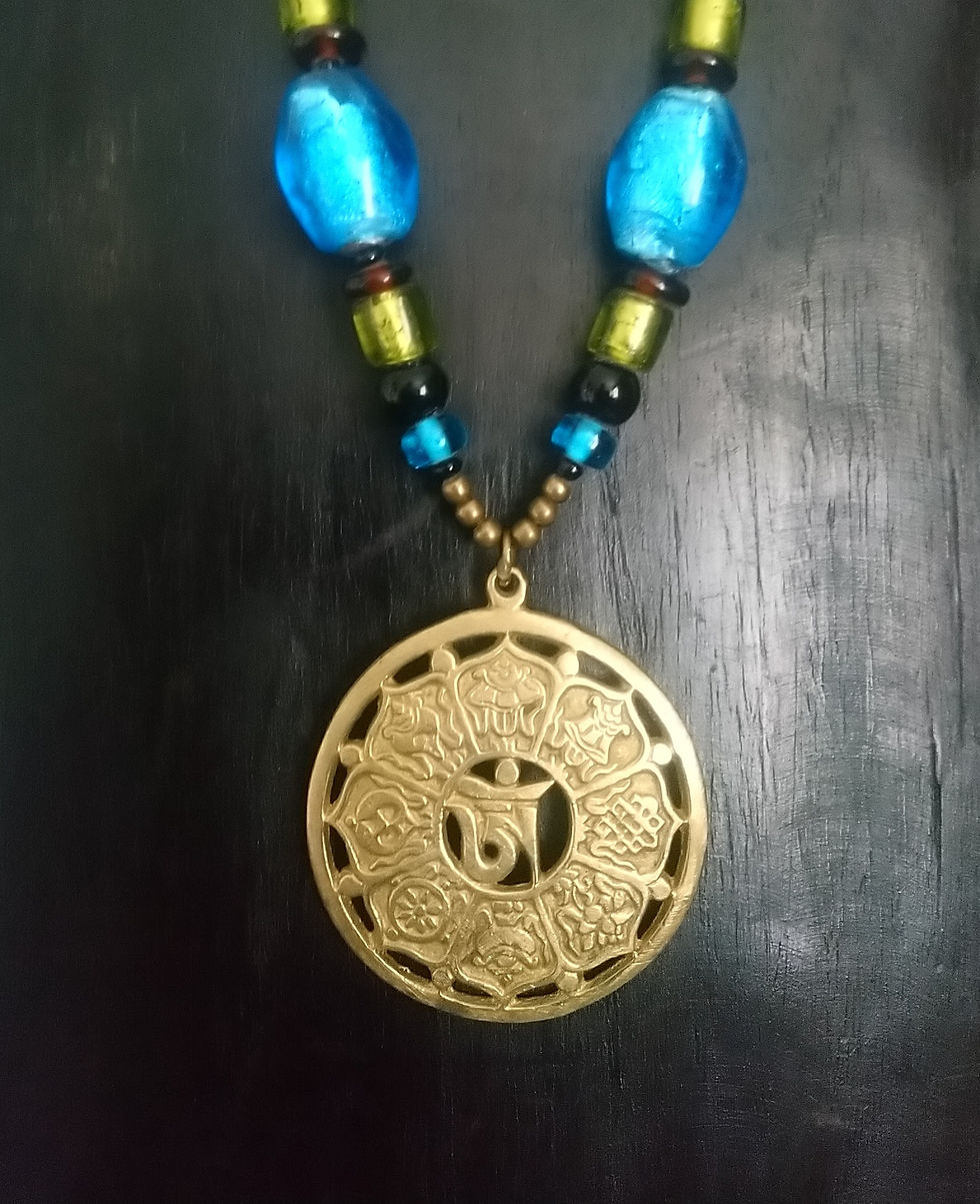 Sautoir pate de verre