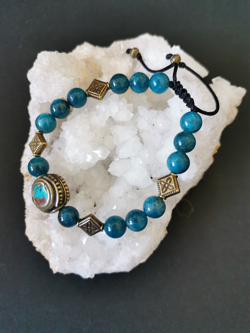 Bracelet réglable apatite