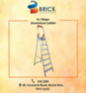 Aluminium Ladder 6+1 steps