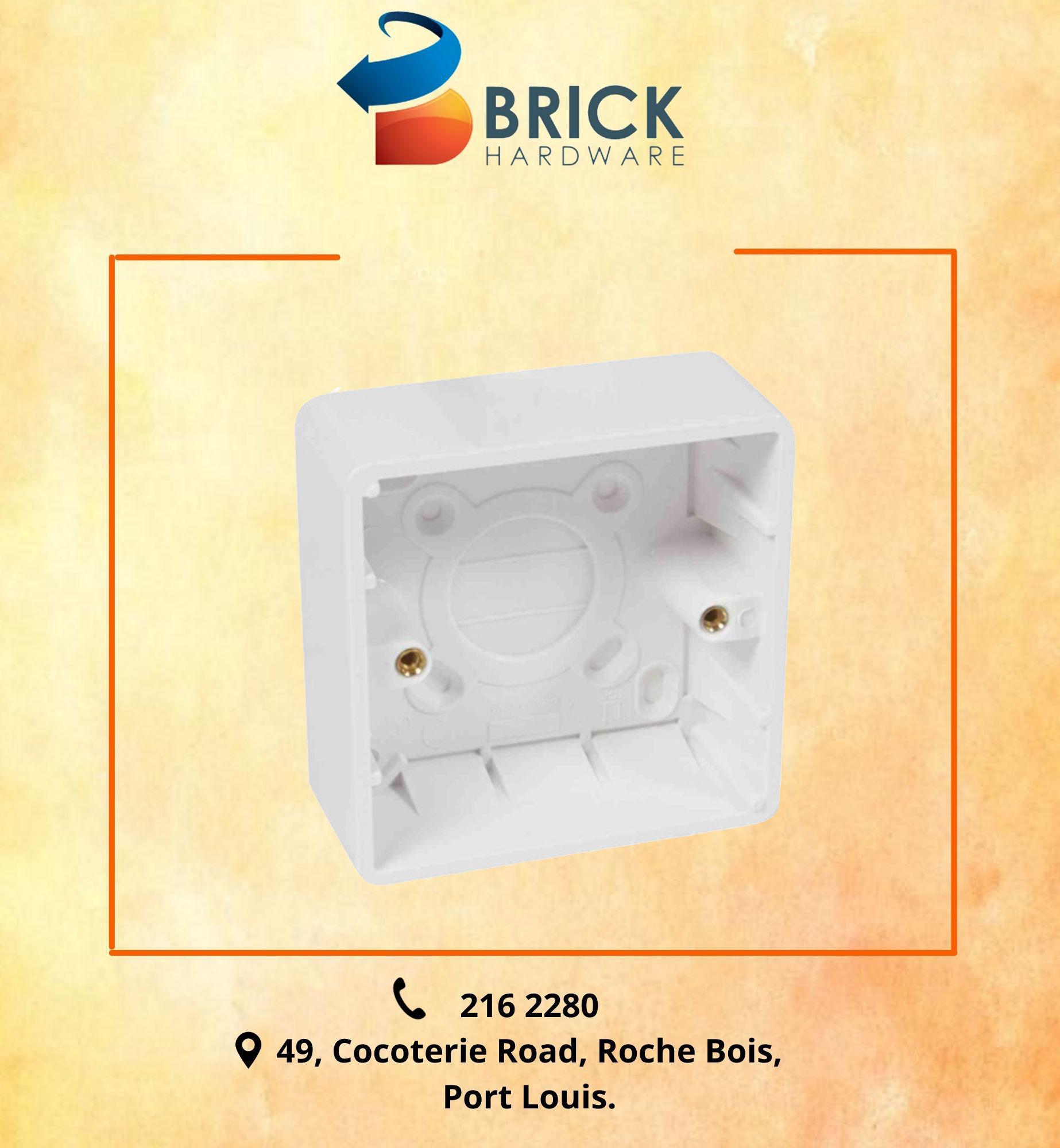 Surface Mount Box 3" x 3" x 35mm [Legrand REF: 736406]]