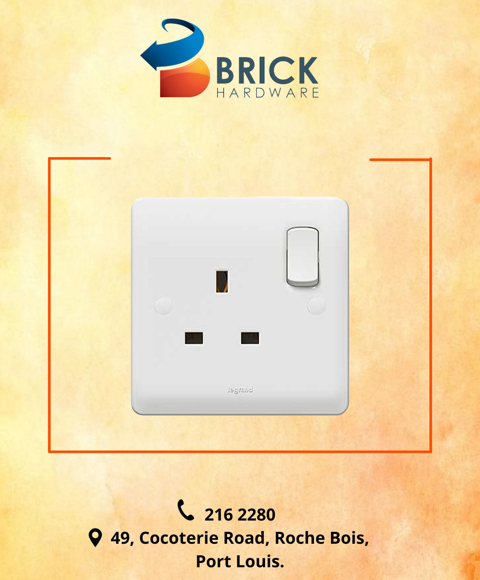 Switch Socket Simple 13A [Legrand REF: 730066]