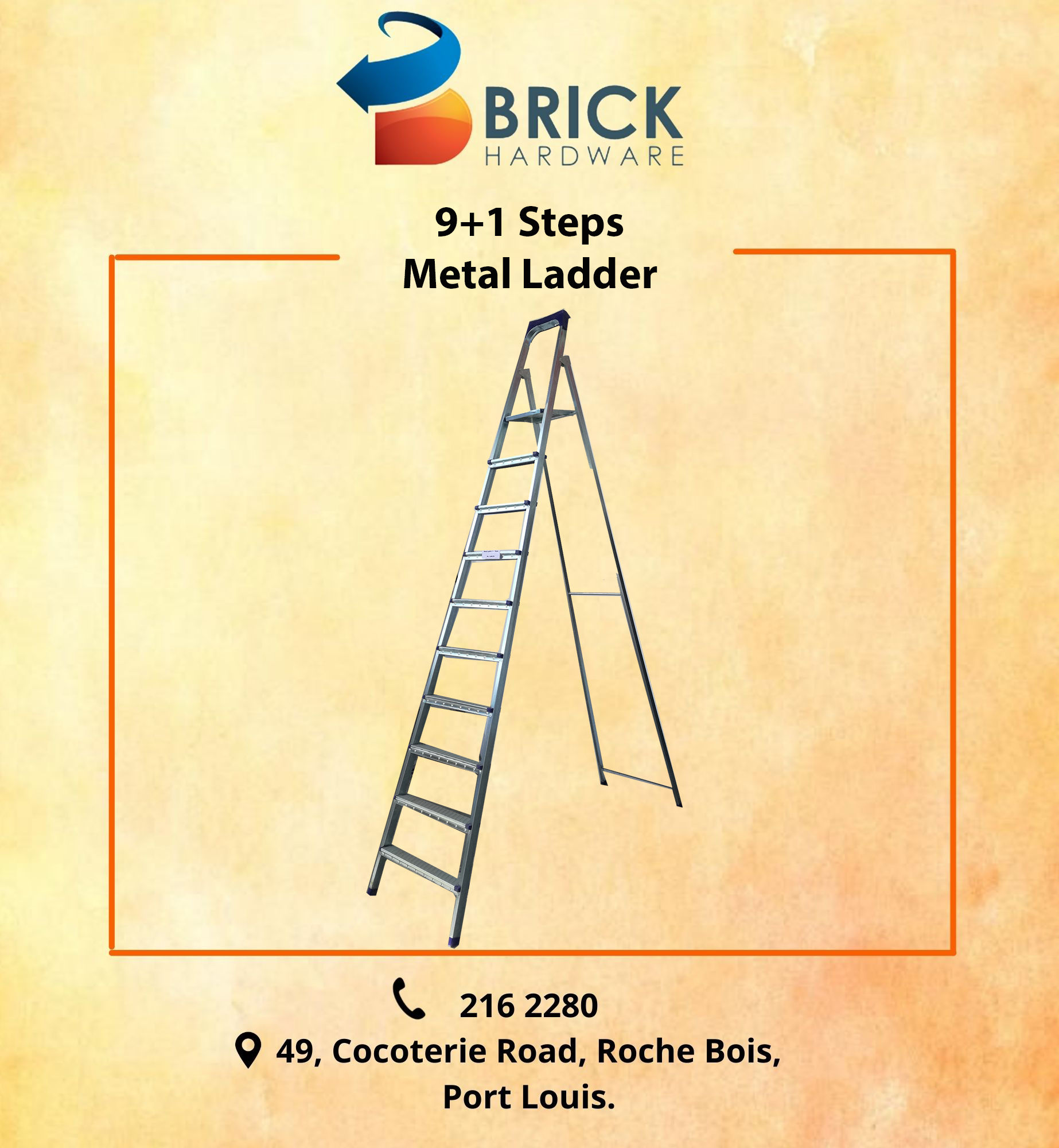 Metal Ladder 9+1 Steps
